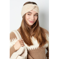 Gebreide hoofdwarmer basic - zwart